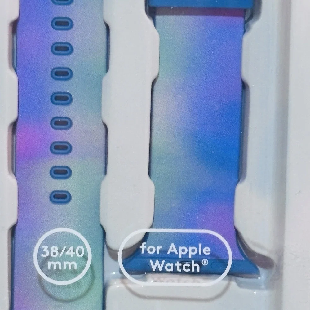 Apple Watch Band Heyday Silicone 38-40mm‎ Northern Lights Pink Blue Purple New